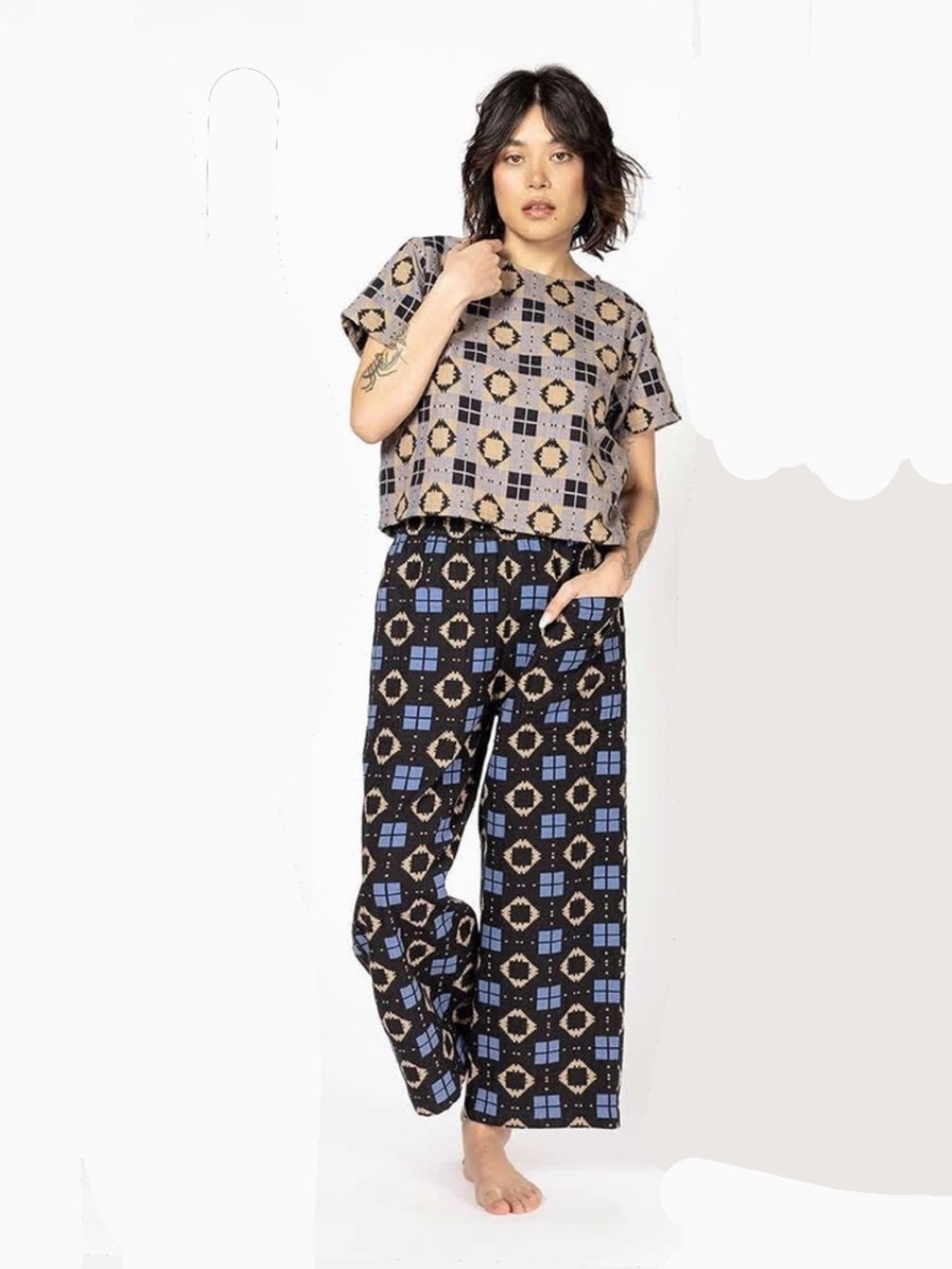 Ace & Jig Paul Pants in Denim Quest, Large